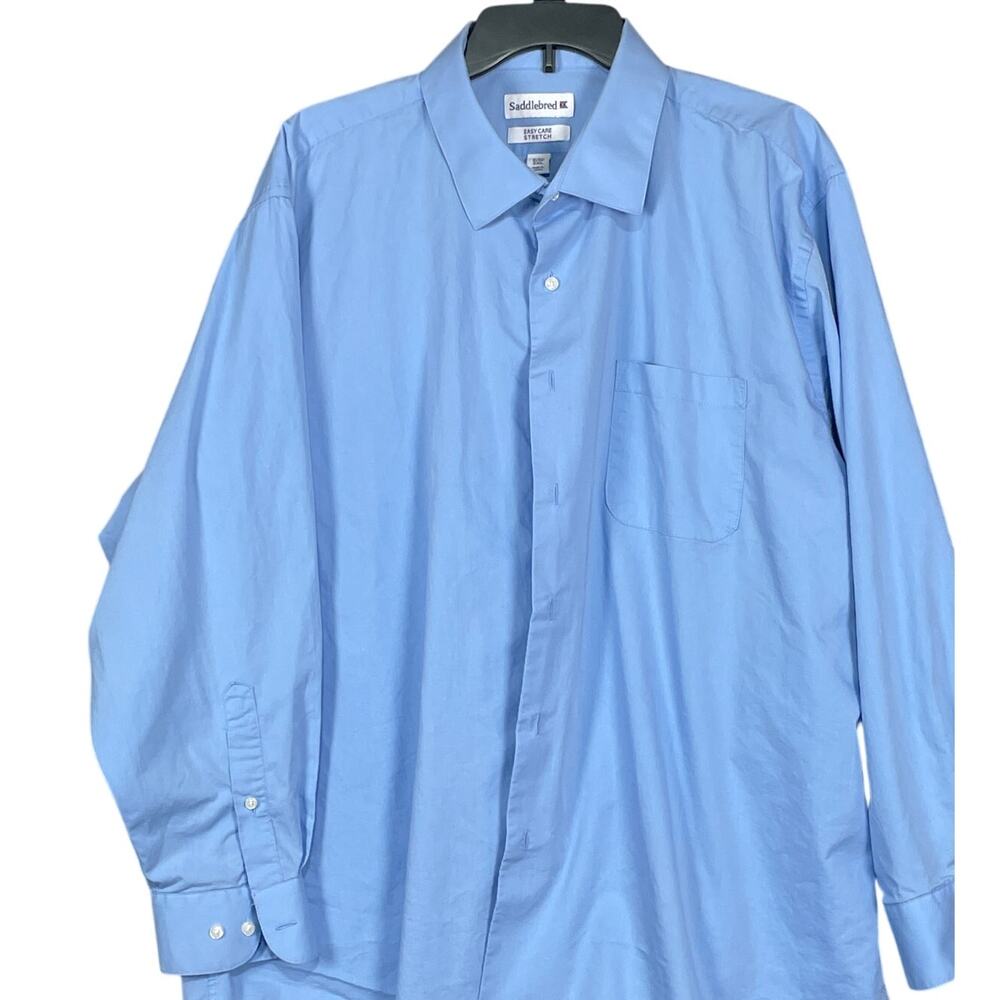 Saddlebred long sleeve Men's dress shirt  18.5 neck 34-25 sleeve